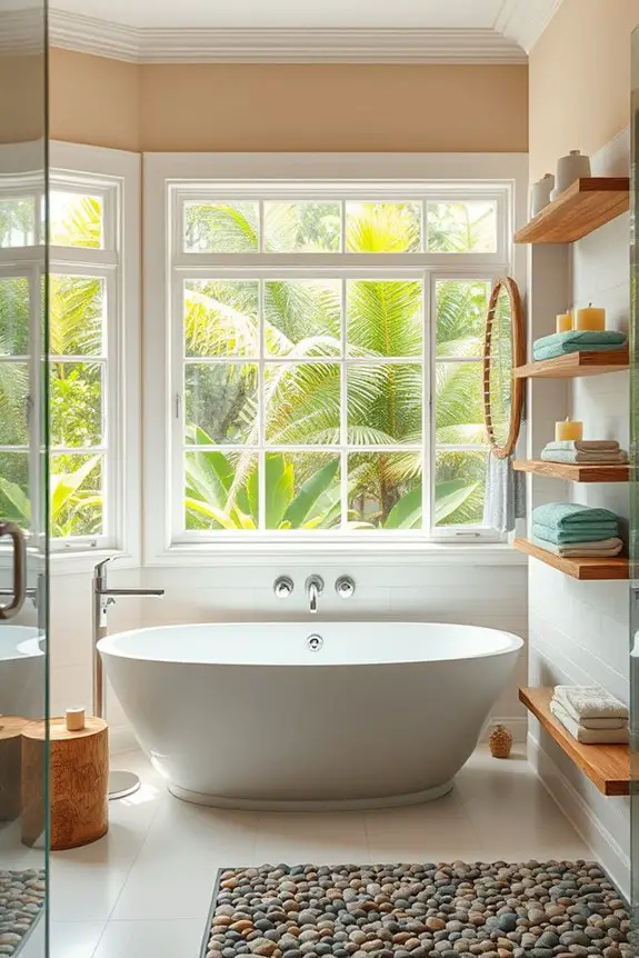 rustic coastal bathroom decor