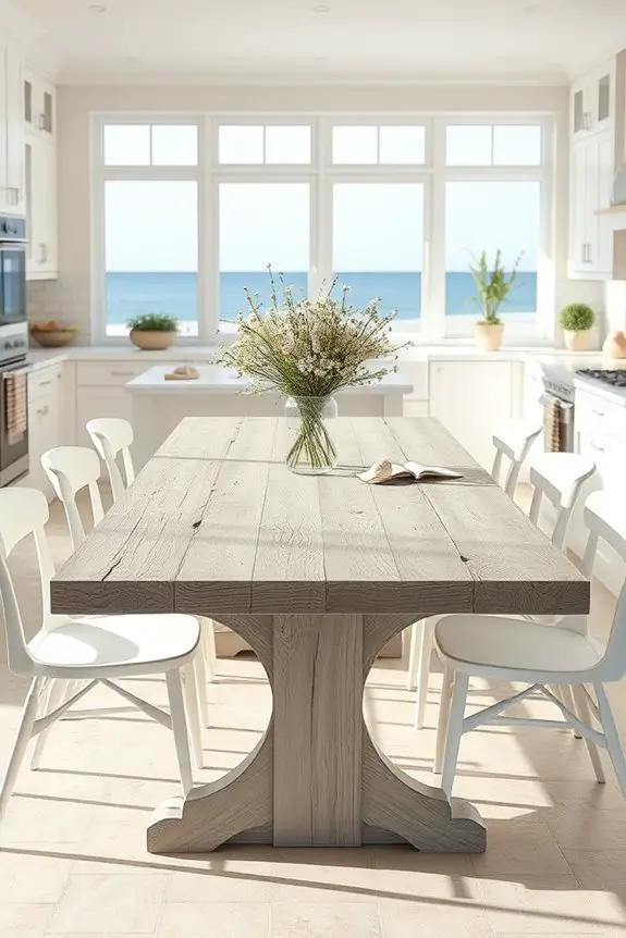 rustic coastal dining centerpiece