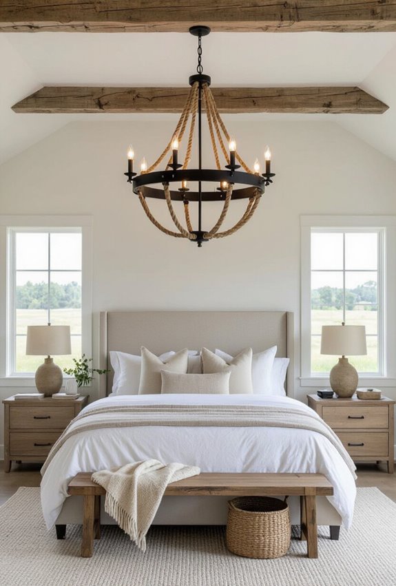 rustic crystal chandelier centerpiece