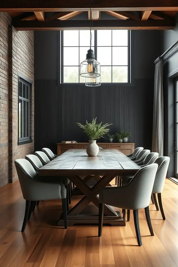 rustic dark wood warmth