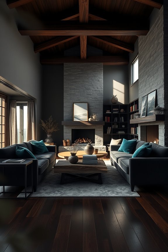 rustic dark wood warmth
