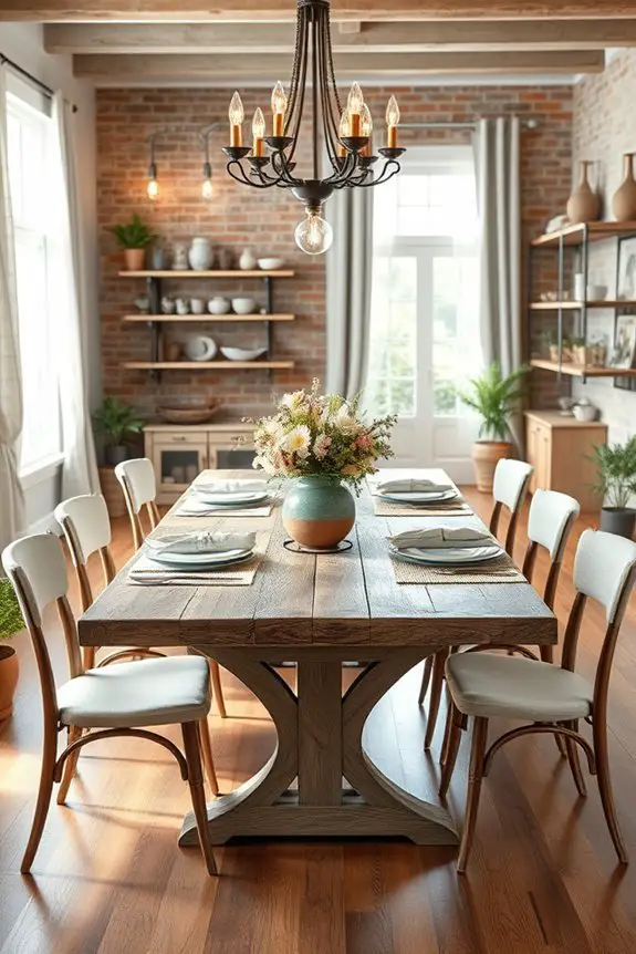 rustic dining room charm