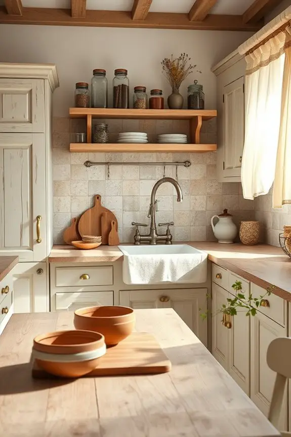 rustic distressed cabinet finishes