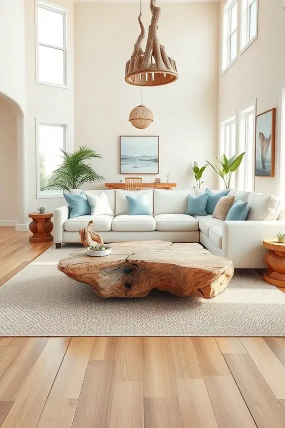 rustic driftwood beach decor