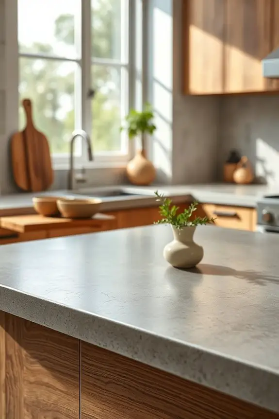 rustic durable concrete countertops