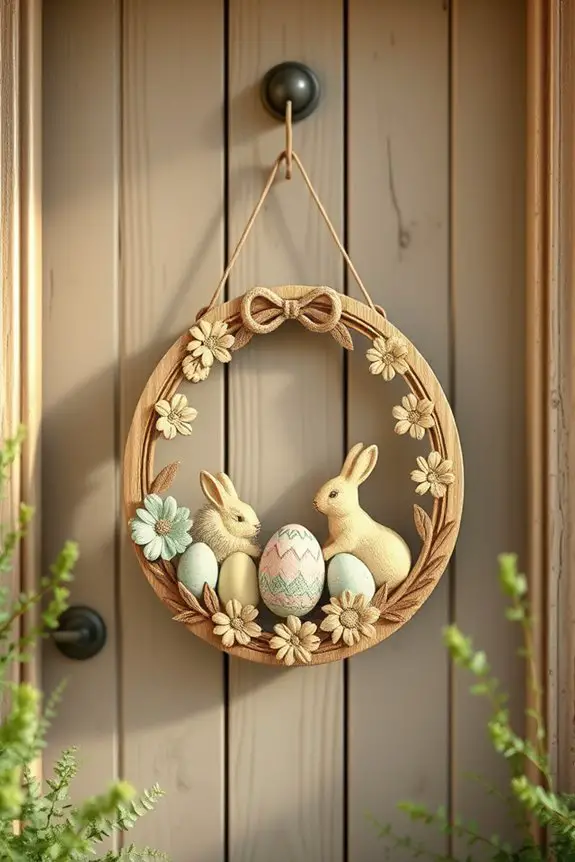 rustic easter door hangers