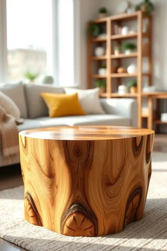 rustic eco friendly side table
