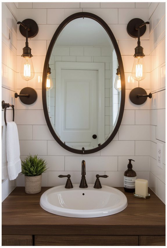 rustic edison bulb sconces