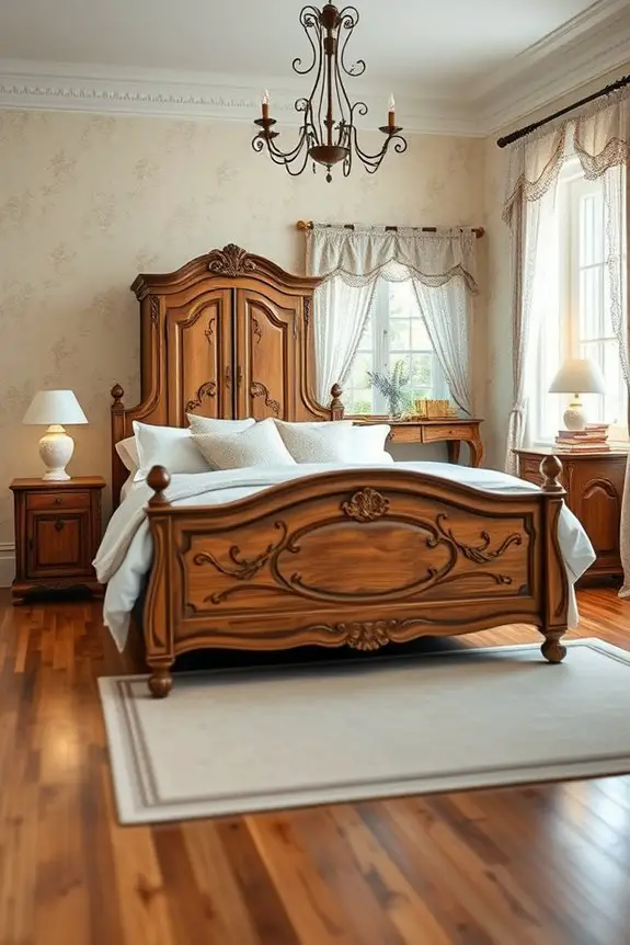 rustic elegance in bedroom