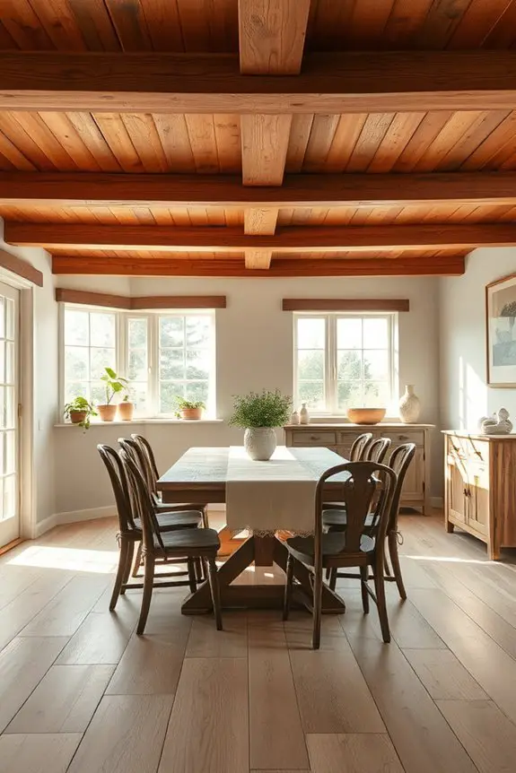 rustic elegance with beams
