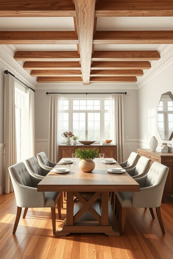 rustic elegance with beams