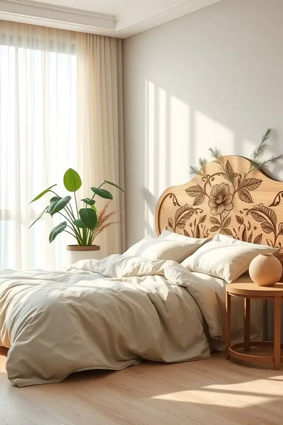 rustic engraved wooden decor