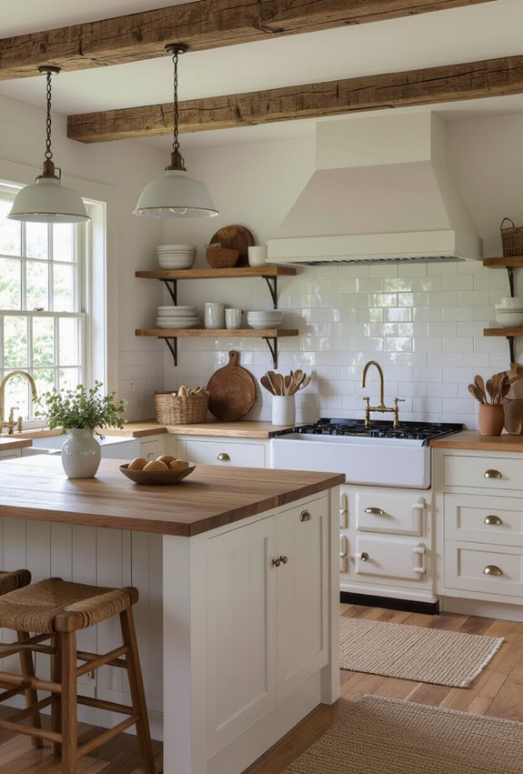 rustic exposed or faux beams
