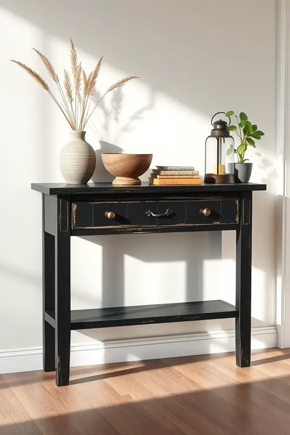 rustic farmhouse console charm