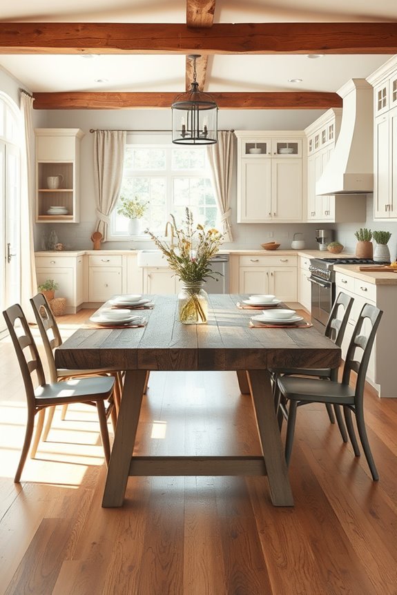 rustic farmhouse dining ambiance