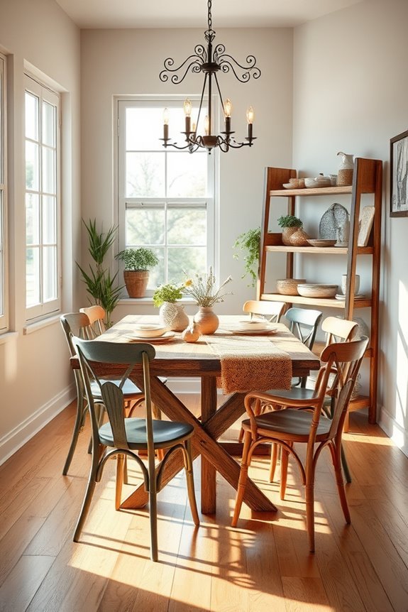 rustic farmhouse dining decor