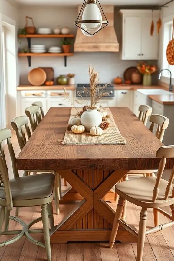 rustic farmhouse dining table