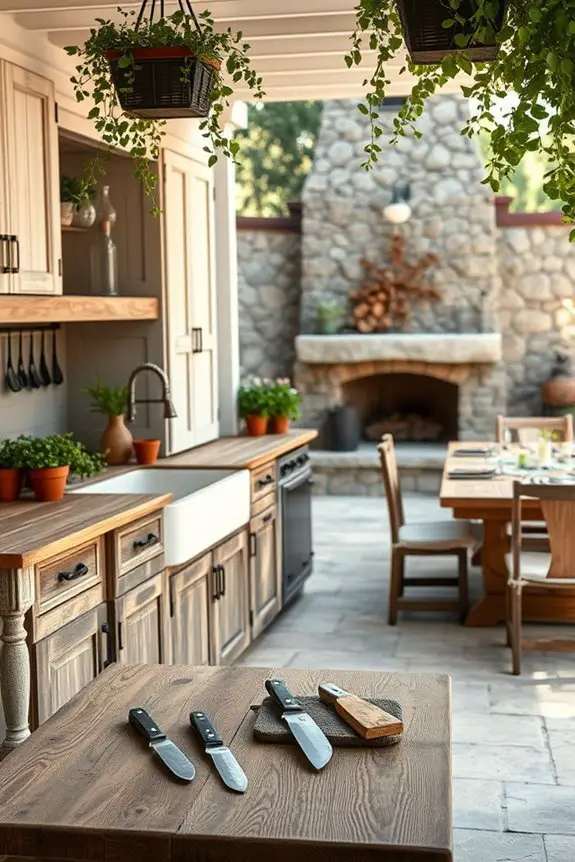 rustic farmhouse kitchen charm