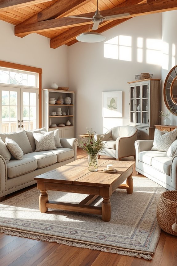 rustic farmhouse living decor