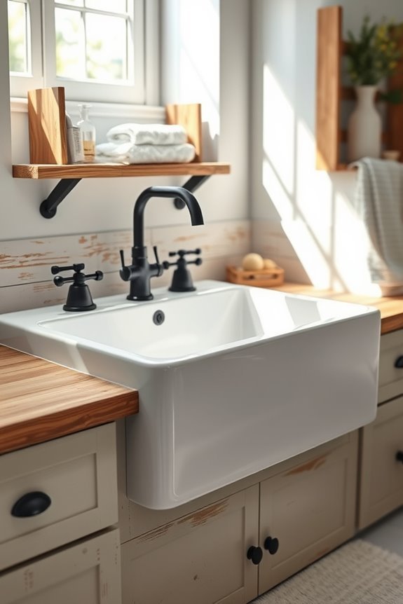 rustic farmhouse sink charm