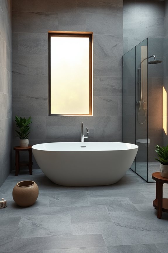 rustic gray slate tiles