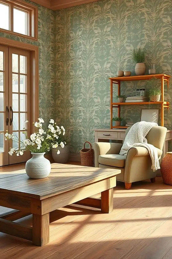 rustic green farmhouse elegance