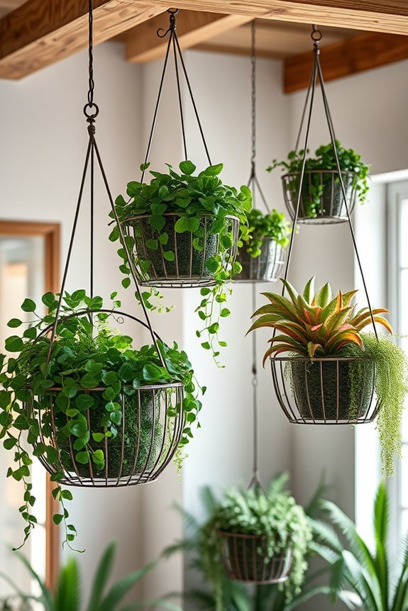 rustic indoor wire gardens