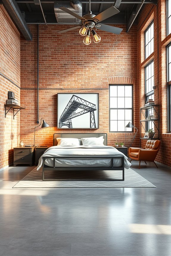 rustic industrial bedroom design