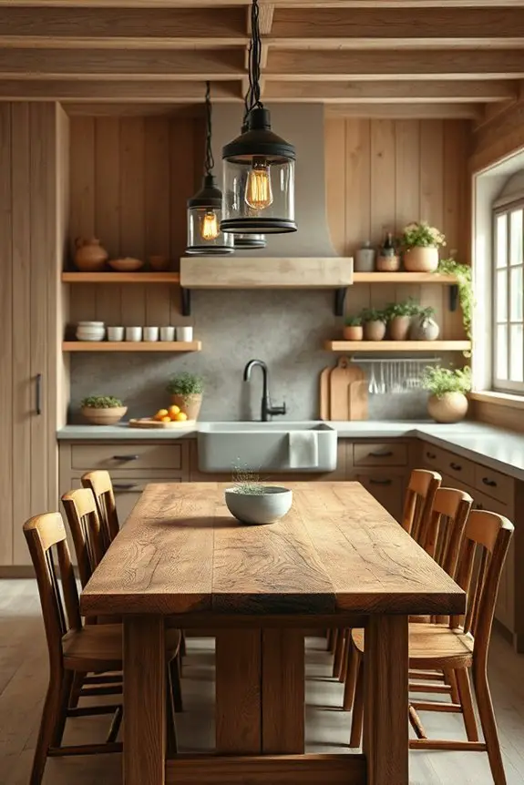 rustic kitchen lighting fixtures