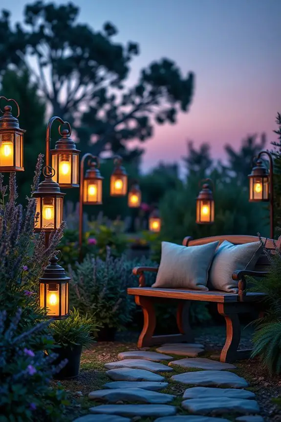 rustic lanterns for ambiance