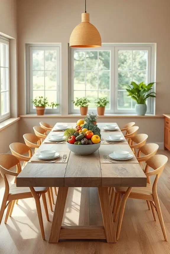 rustic local sustainable dining