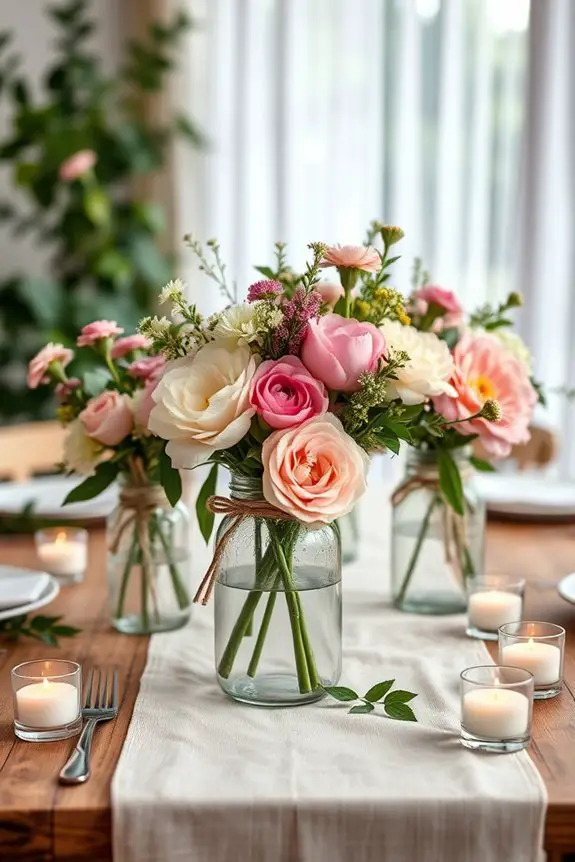 rustic mason jar decor