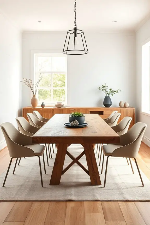rustic modern dining elegance