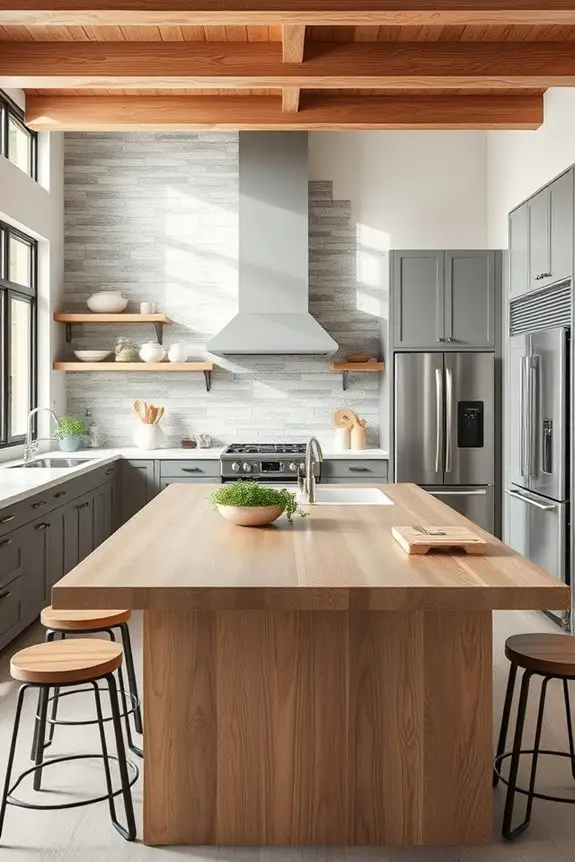 rustic modern kitchen design
