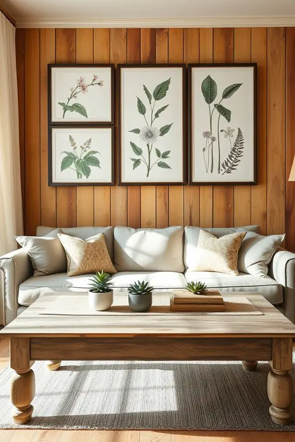 rustic nature prints decor