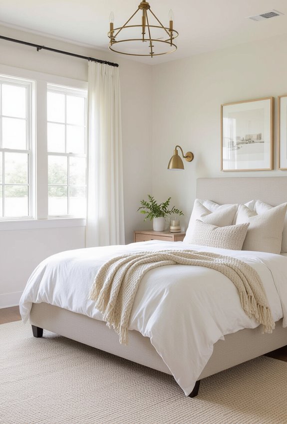 rustic organized farmhouse bedroom