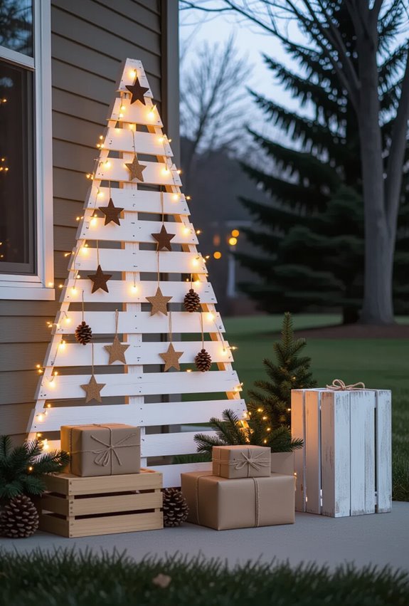 rustic pallet christmas tree