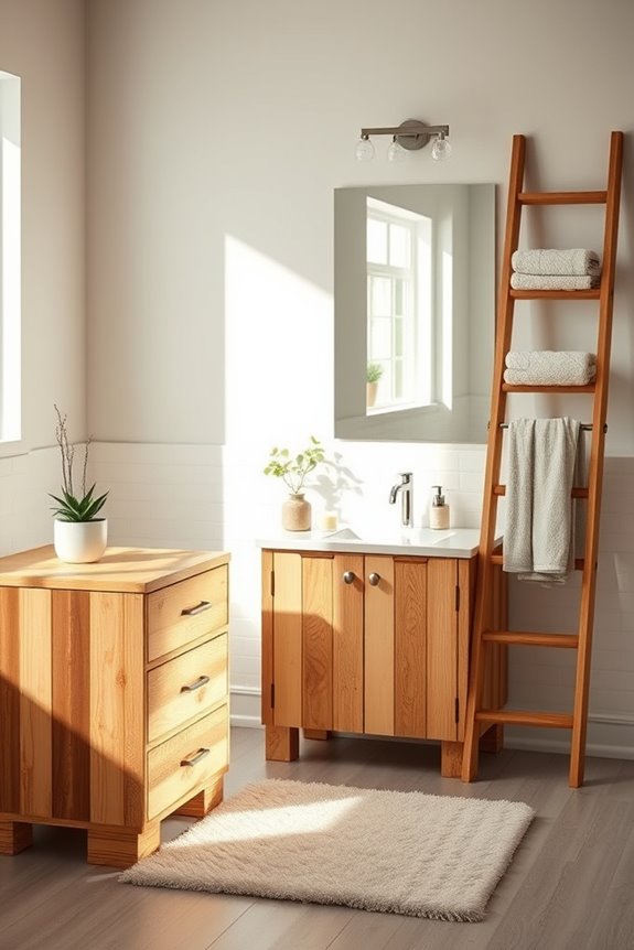 rustic pallet wood accents