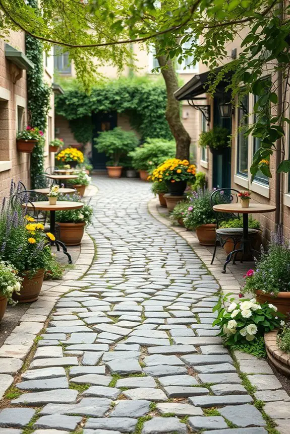rustic pathways enhance charm