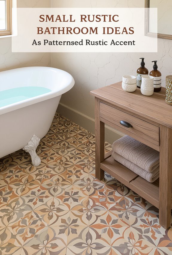 rustic patterned cement tiles