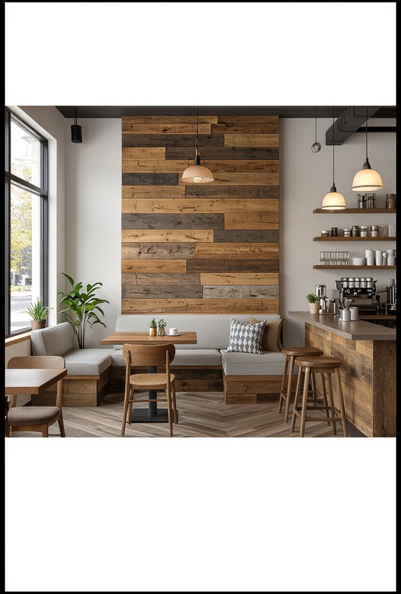 rustic reclaimed mixed tone planks