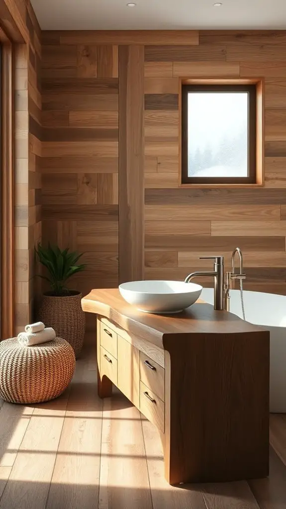 rustic reclaimed wood accents