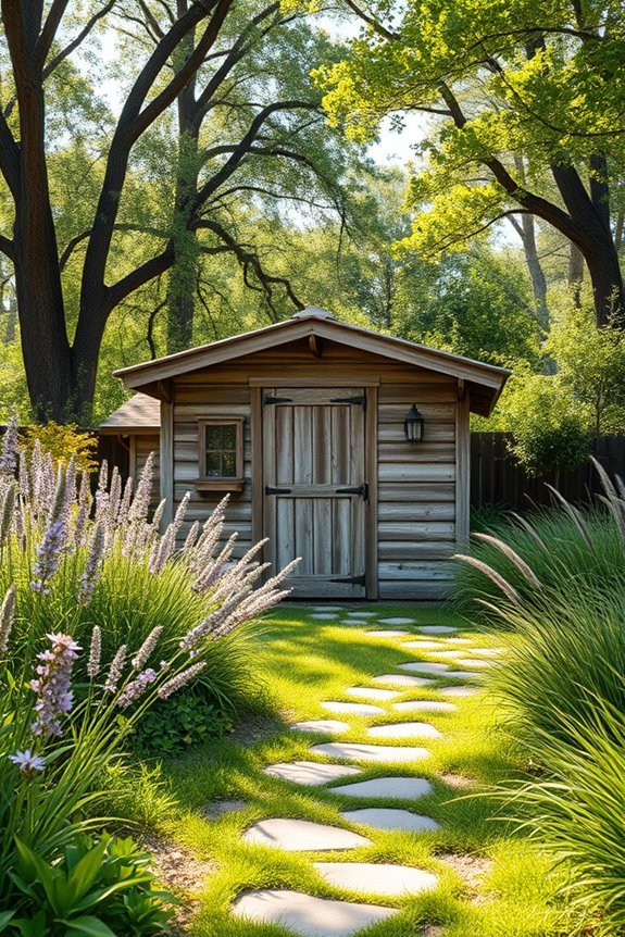 rustic shed backyard charm