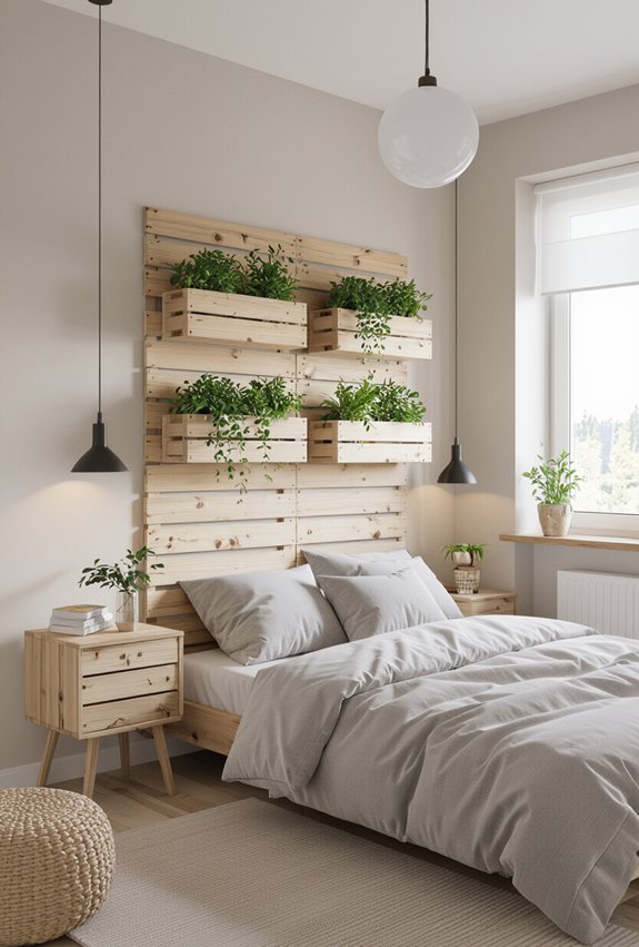 rustic slat recycled planter