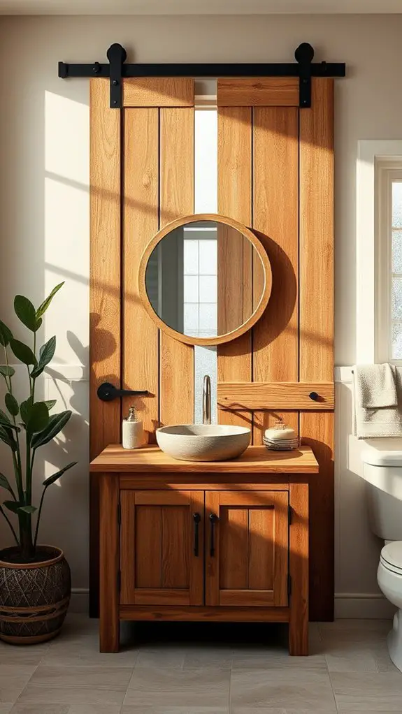 rustic sliding door charm