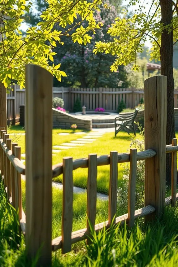 rustic split rail fencing