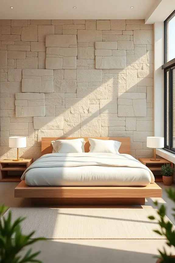rustic stone accent walls