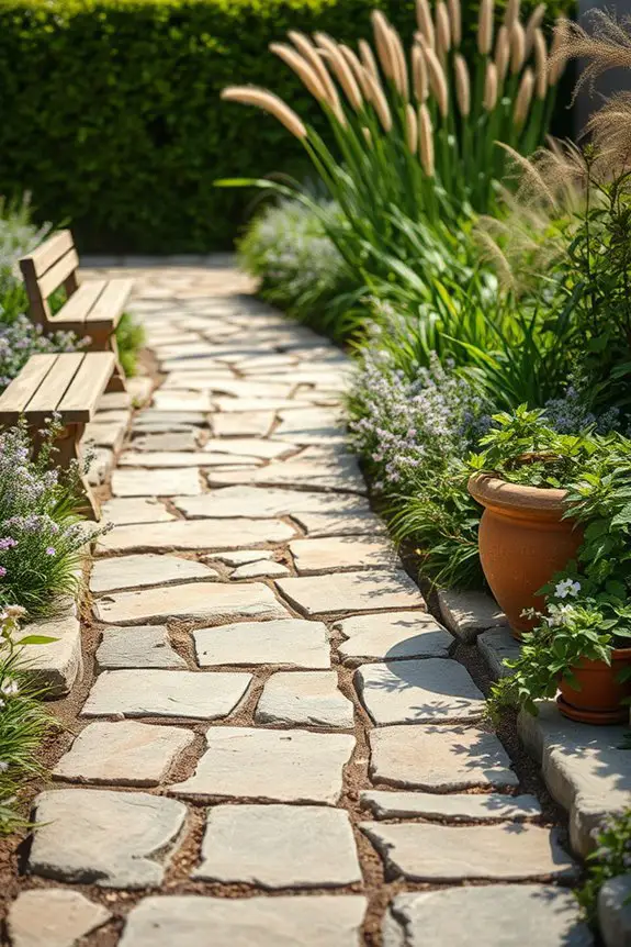 rustic stone pathway maintenance