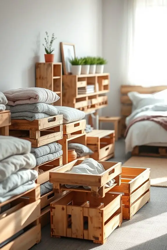 rustic storage solutions for bedrooms
