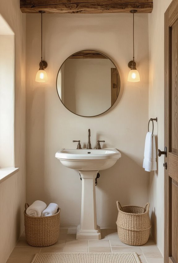 rustic textured plaster walls